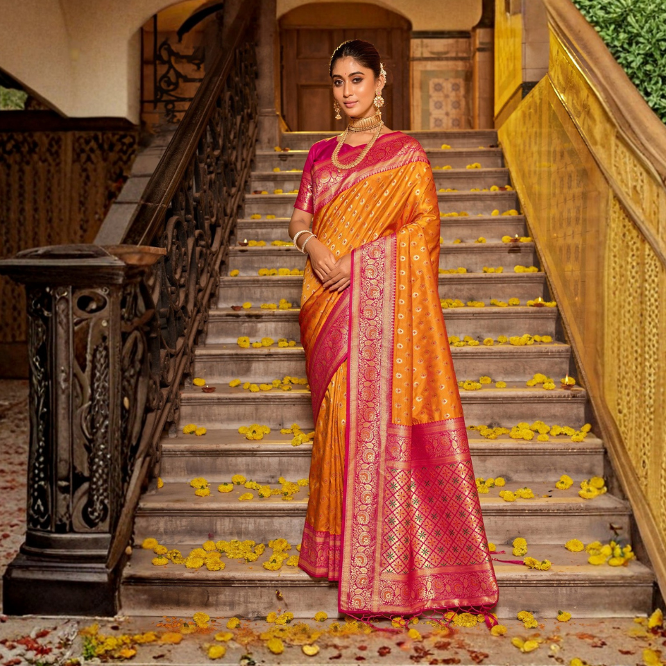 Virasat Dual-Tone Celebration Sarees