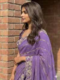 Elegant Mustard Yellow Embroidered Saree with Floral Designer Border – Festive & Party Wear