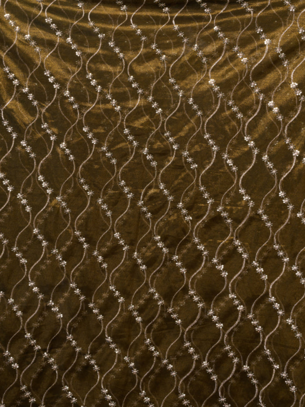 Luminous Net & Sequin Drape Embroidered saree