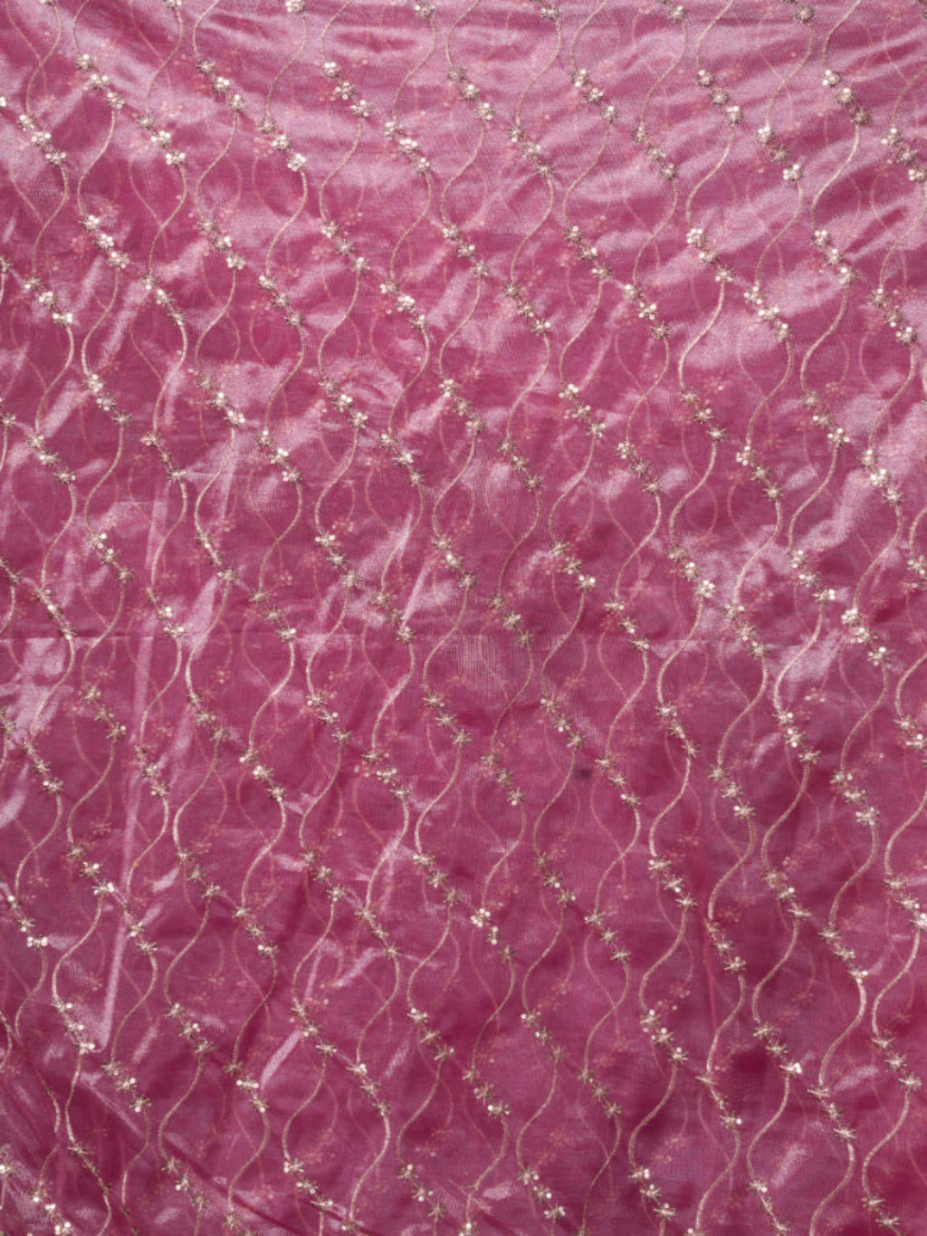 Luminous Net & Sequin Drape Embroidered saree