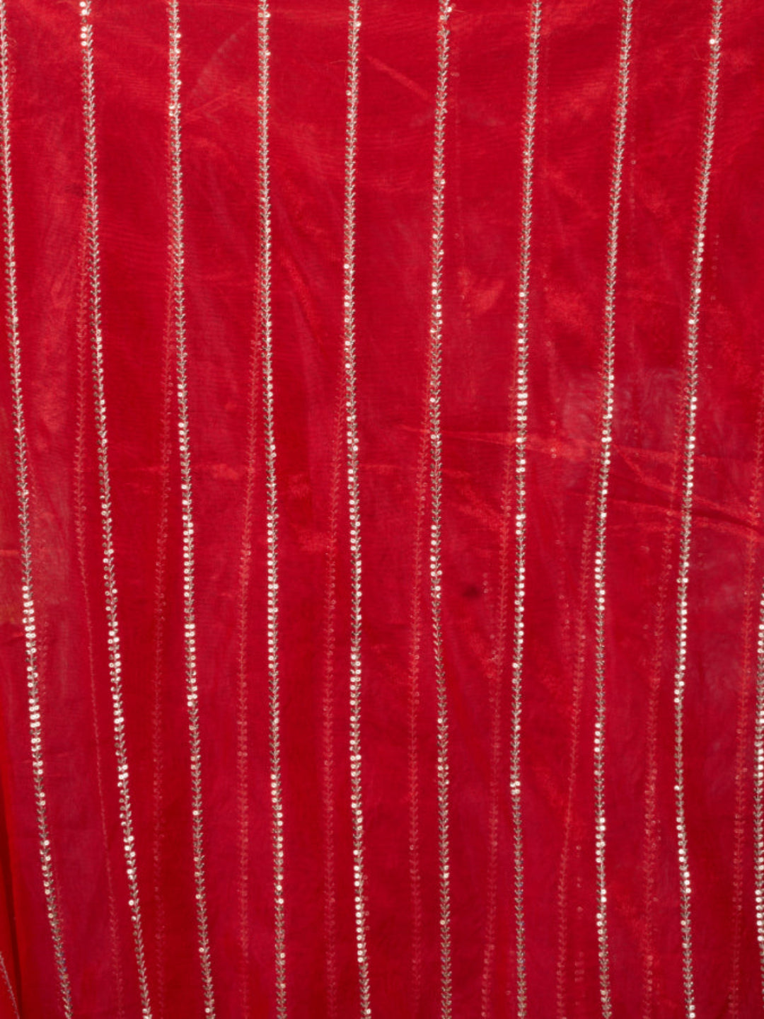 Modern Heritage: Red Net Saree with Black Embroiderd Blouse.