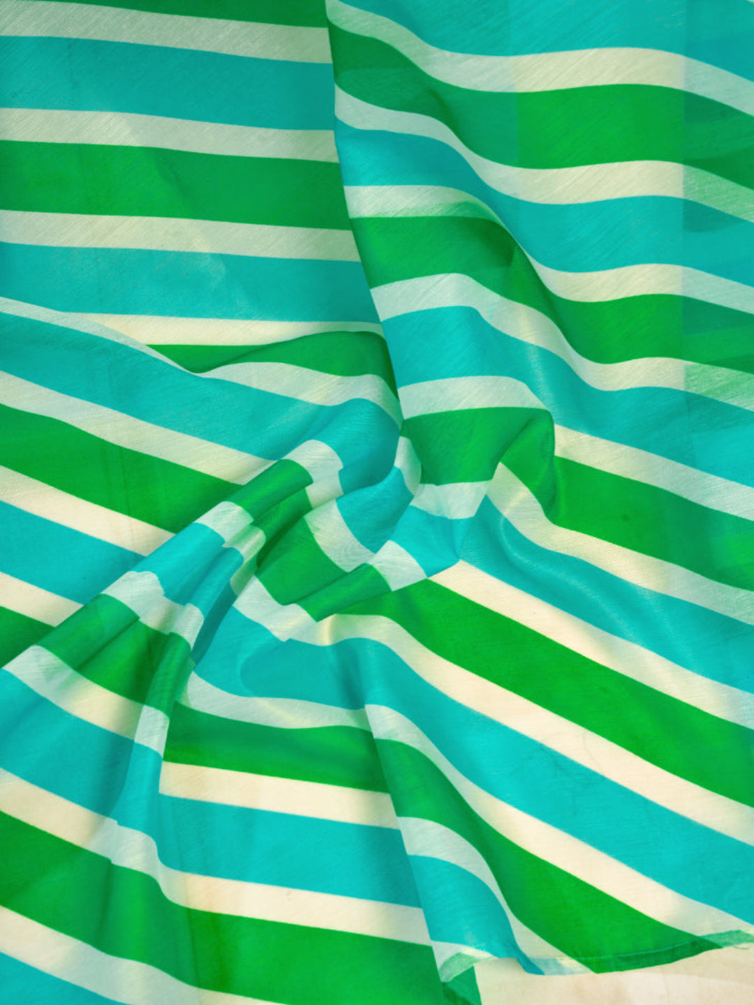 Linen Stripe printed ready to wear saree