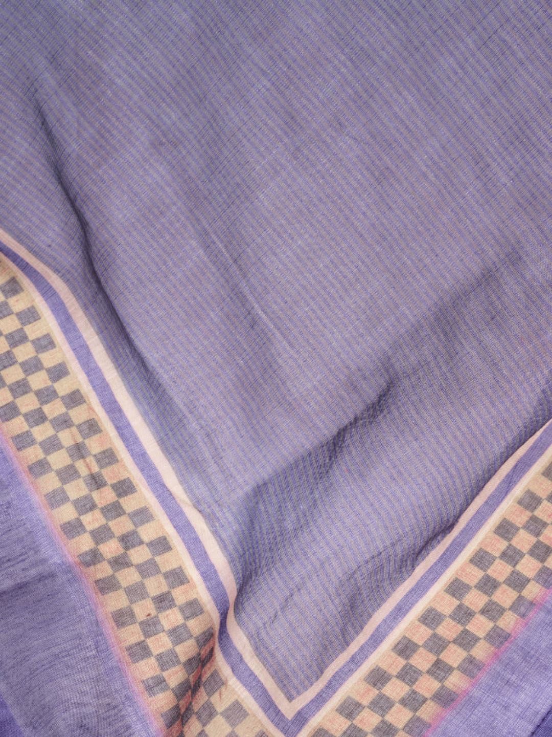 Women's Ready-to-Wear Linen Printed Saree with Unstitched Blouse