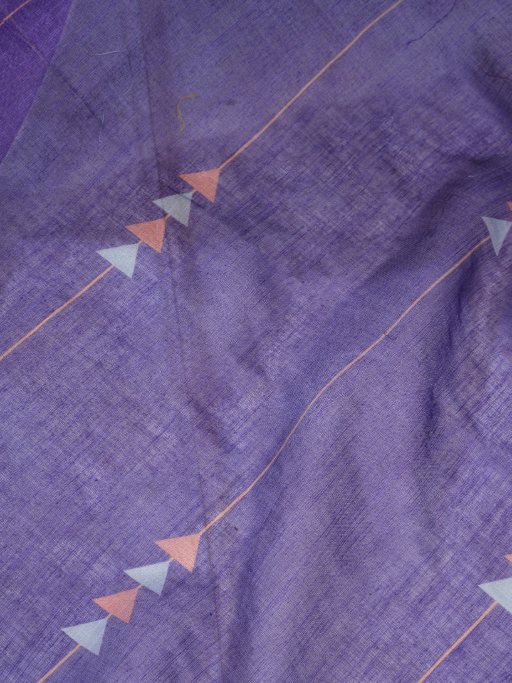 Voilet Linen ready to wear with zari border saree