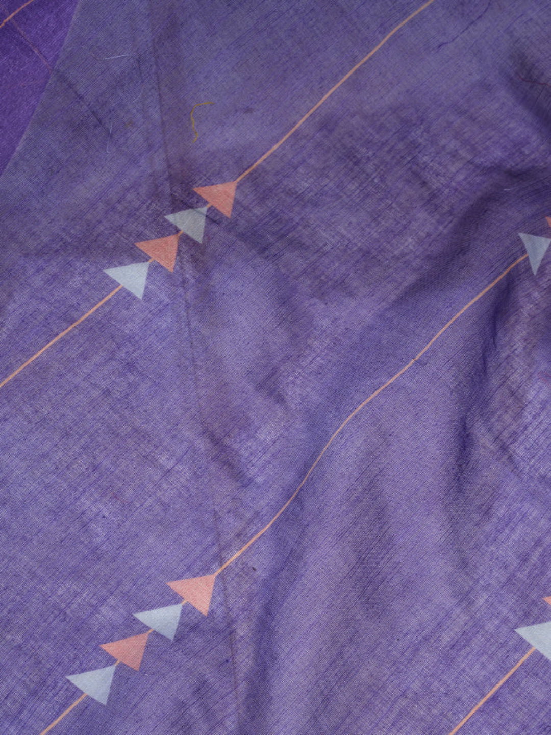Voilet Linen ready to wear with zari border saree