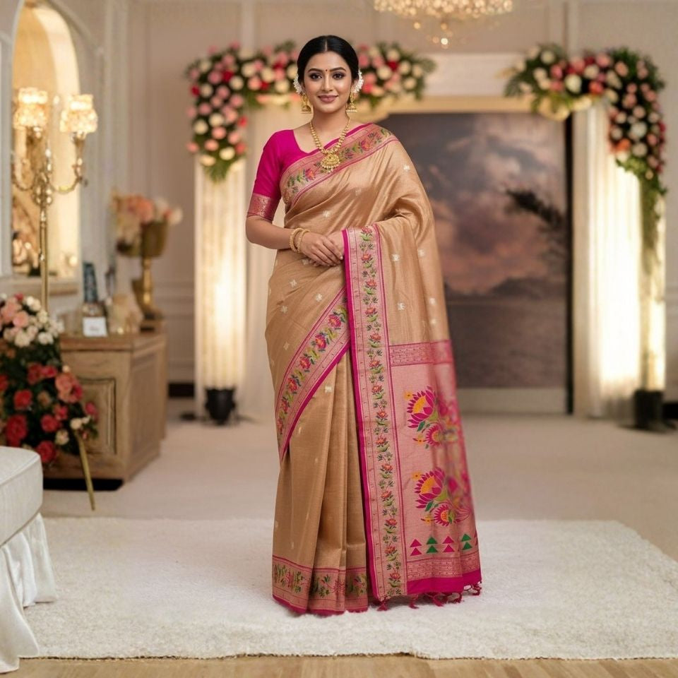 Lotus Pure Banarasi Silk Saree
