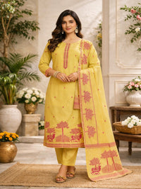 Women hand embroidered chikankarey kurta set
