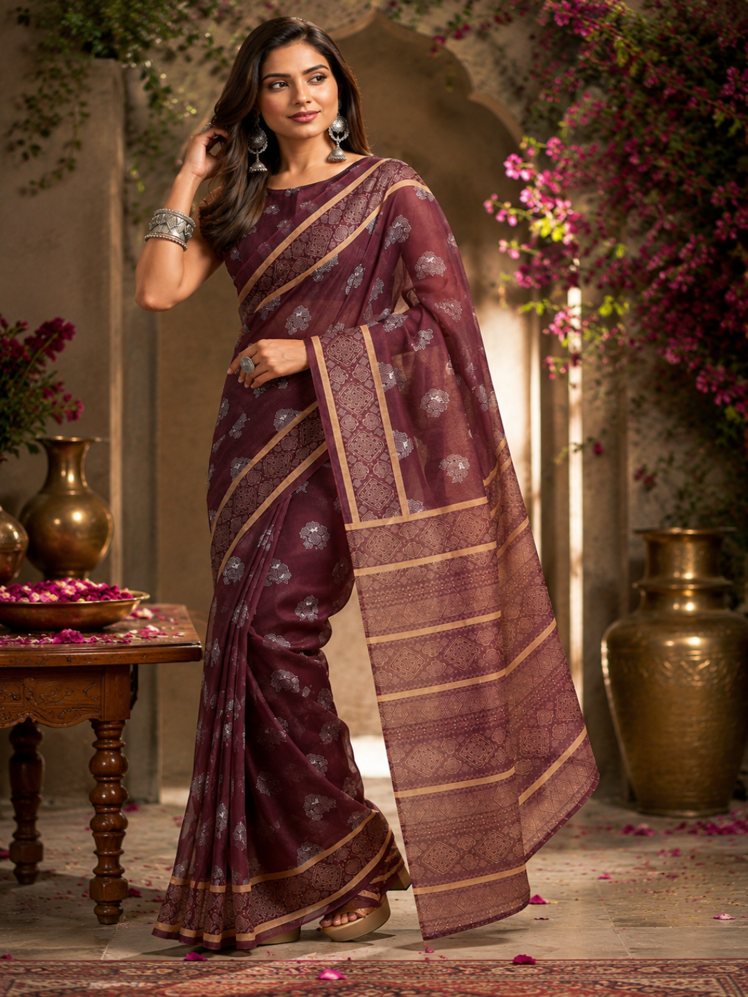 Vintage Vine: Perfect for a look that blends traditional motifs with timeless grace.
