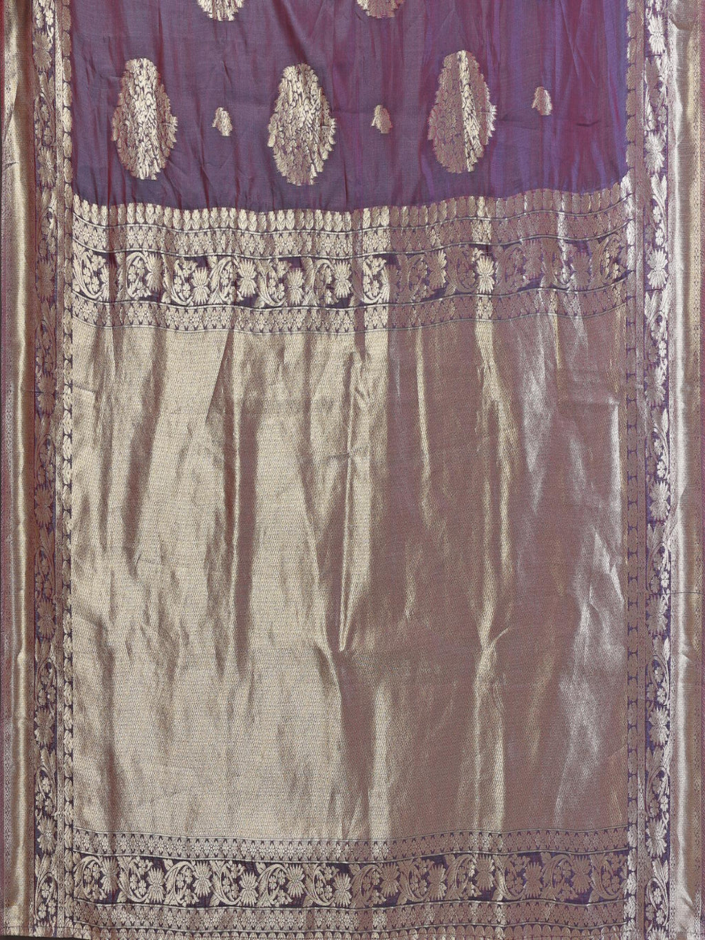 Woven Banarasi Silk ready to wear saree with Zari Motifs
