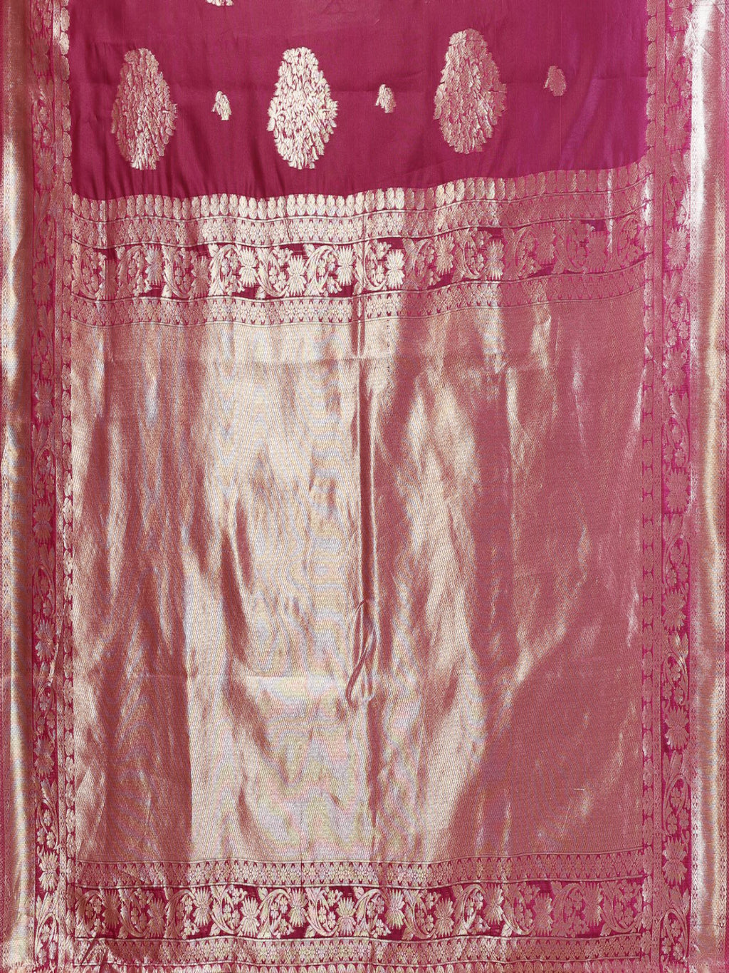 Woven Banarasi Silk ready to wear saree with Zari Motifs