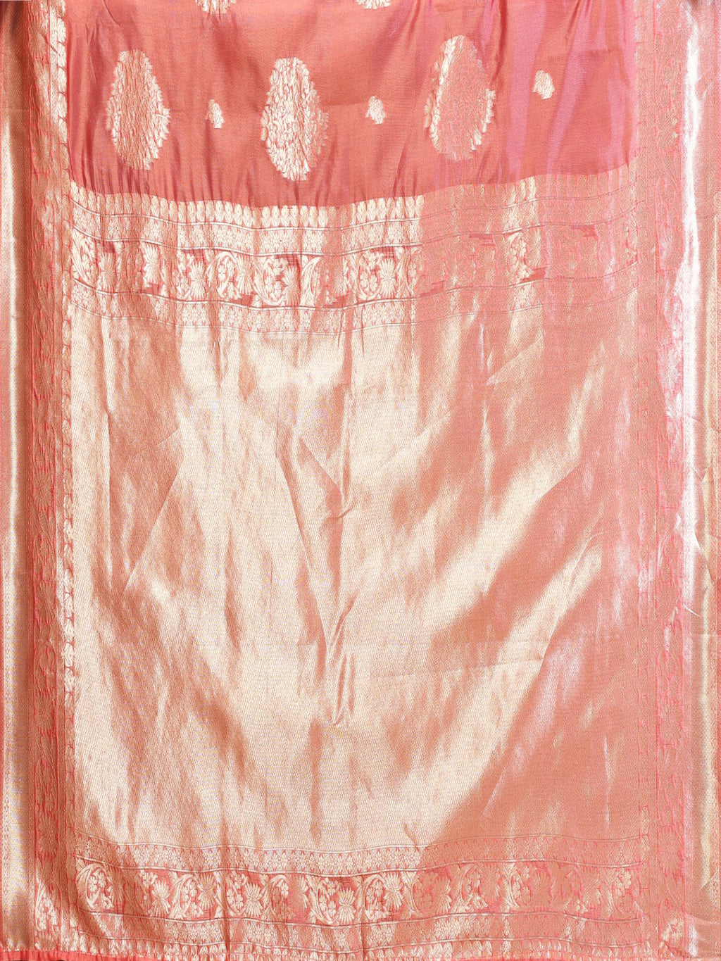 Woven Banarasi Silk ready to wear saree with Zari Motifs