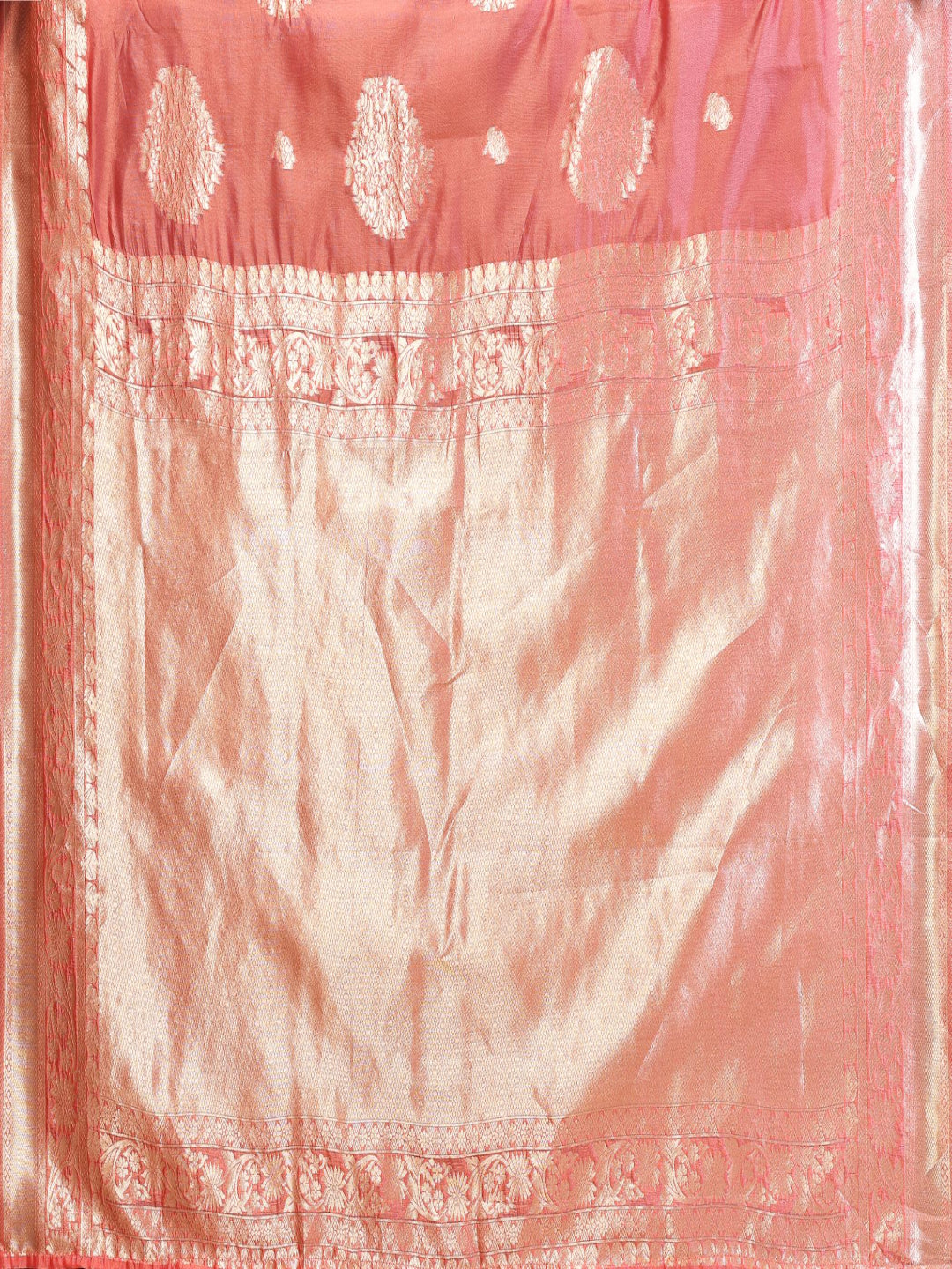 Woven Banarasi Silk ready to wear saree with Zari Motifs