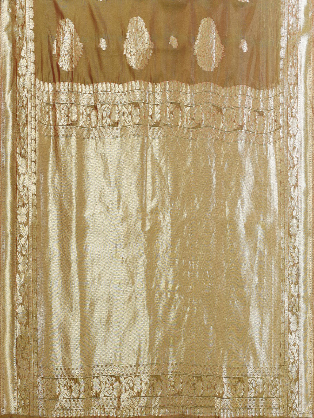 Woven Banarasi Silk ready to wear saree with Zari Motifs