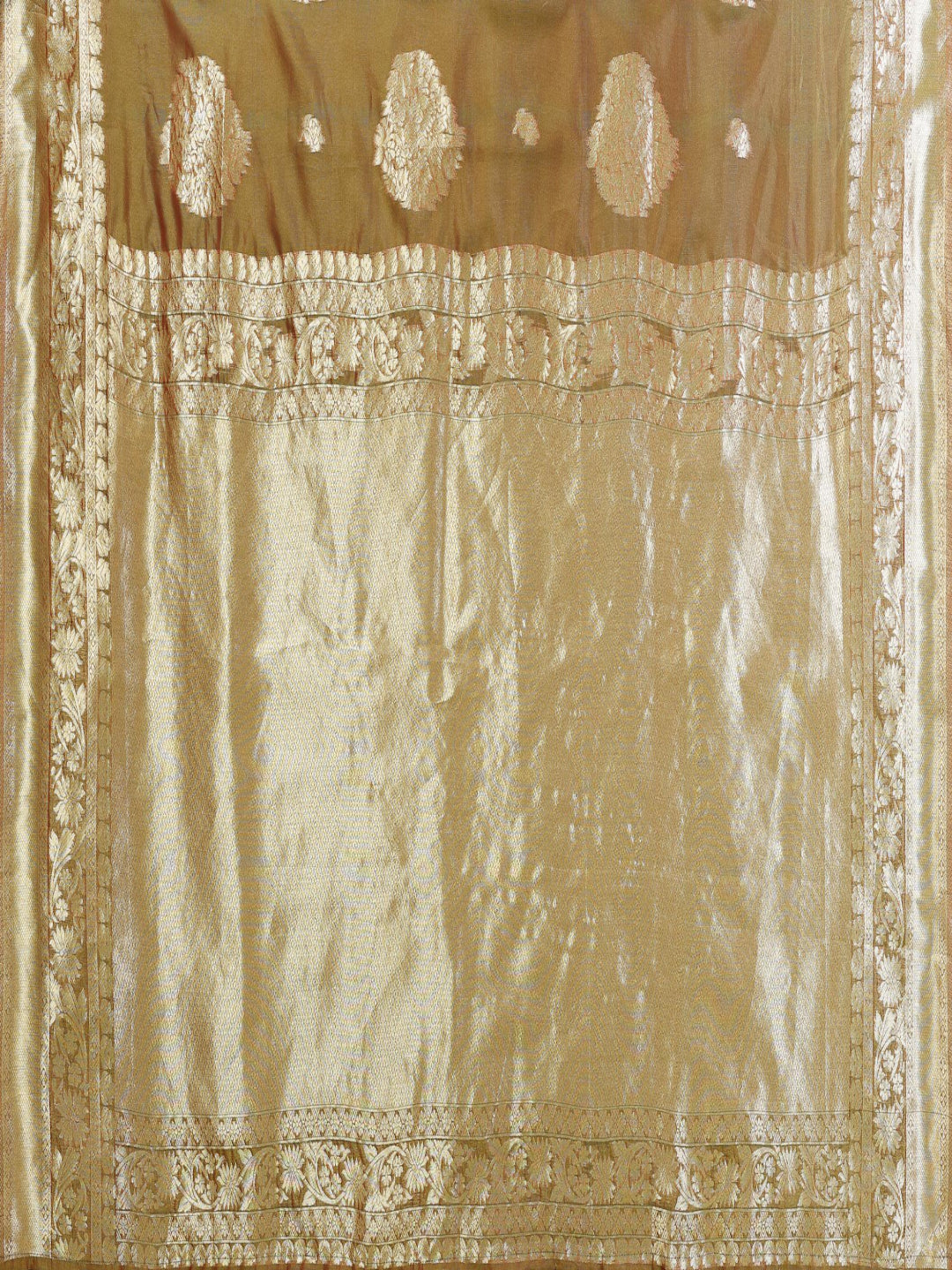 Woven Banarasi Silk ready to wear saree with Zari Motifs