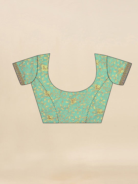 Bandhej Aura Georgette Saree with Lace Border