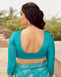 Flora Lace Chiffon Saree
