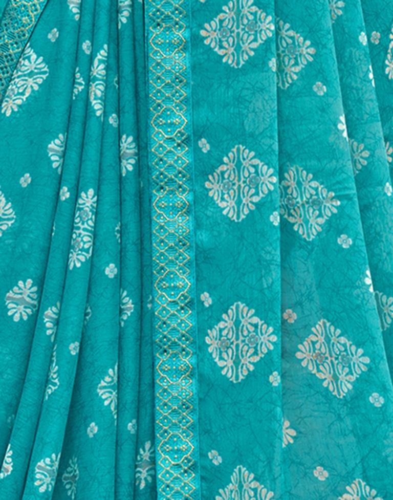 Flora Lace Chiffon Saree