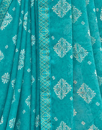 Flora Lace Chiffon Saree