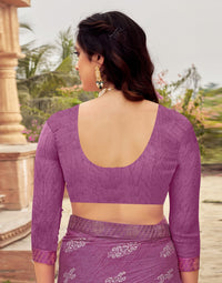 Flora Lace Chiffon Saree