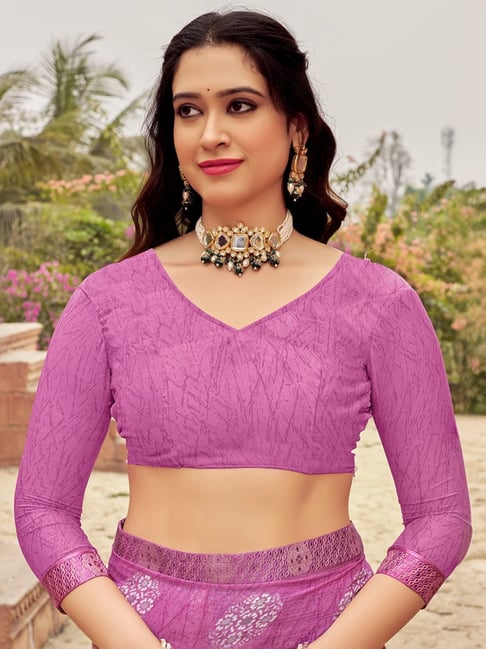 Flora Lace Chiffon Saree