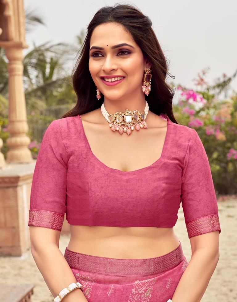 Flora Lace Chiffon Saree