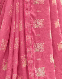 Flora Lace Chiffon Saree