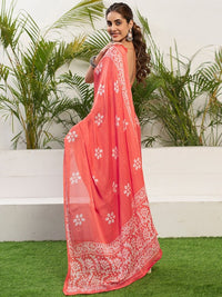 Saanvi Floral Chiffon Everyday Saree
