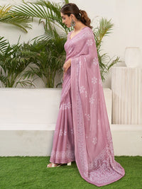 Saanvi Floral Chiffon Everyday Saree