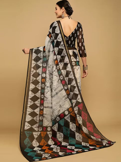 Mono Geo Everyday Georgette Saree