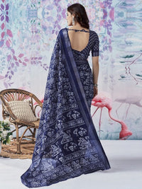 Indira Indigo Work Georgette Saree
