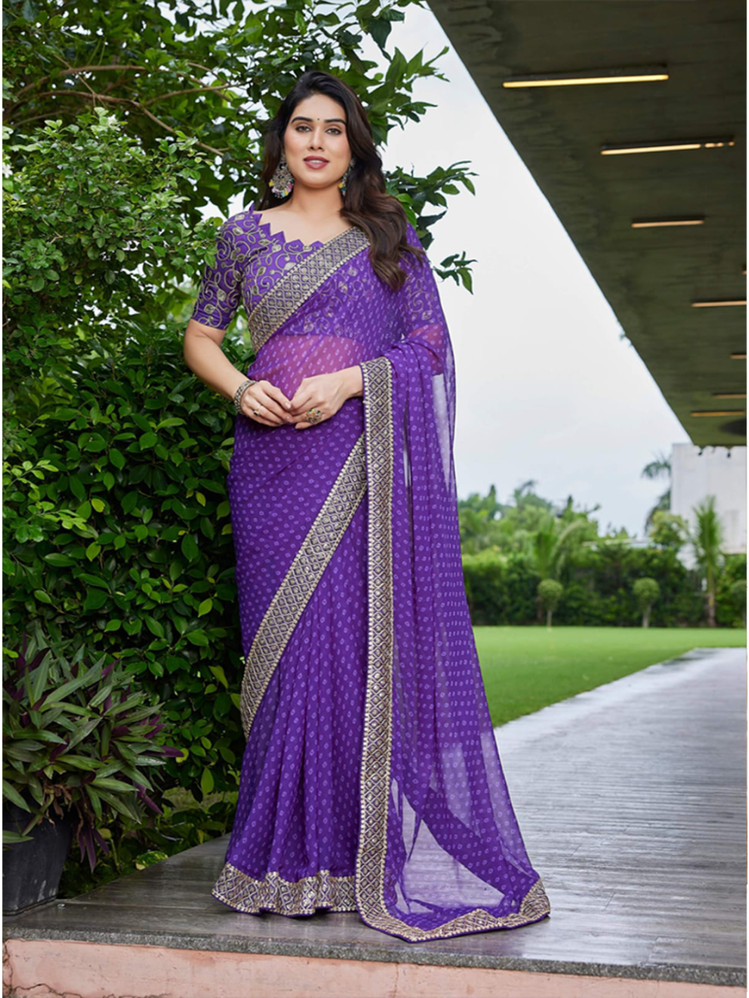 Elegant Teal Green Georgette Saree with Designer Border – Party Wear Traditional Saree for Women