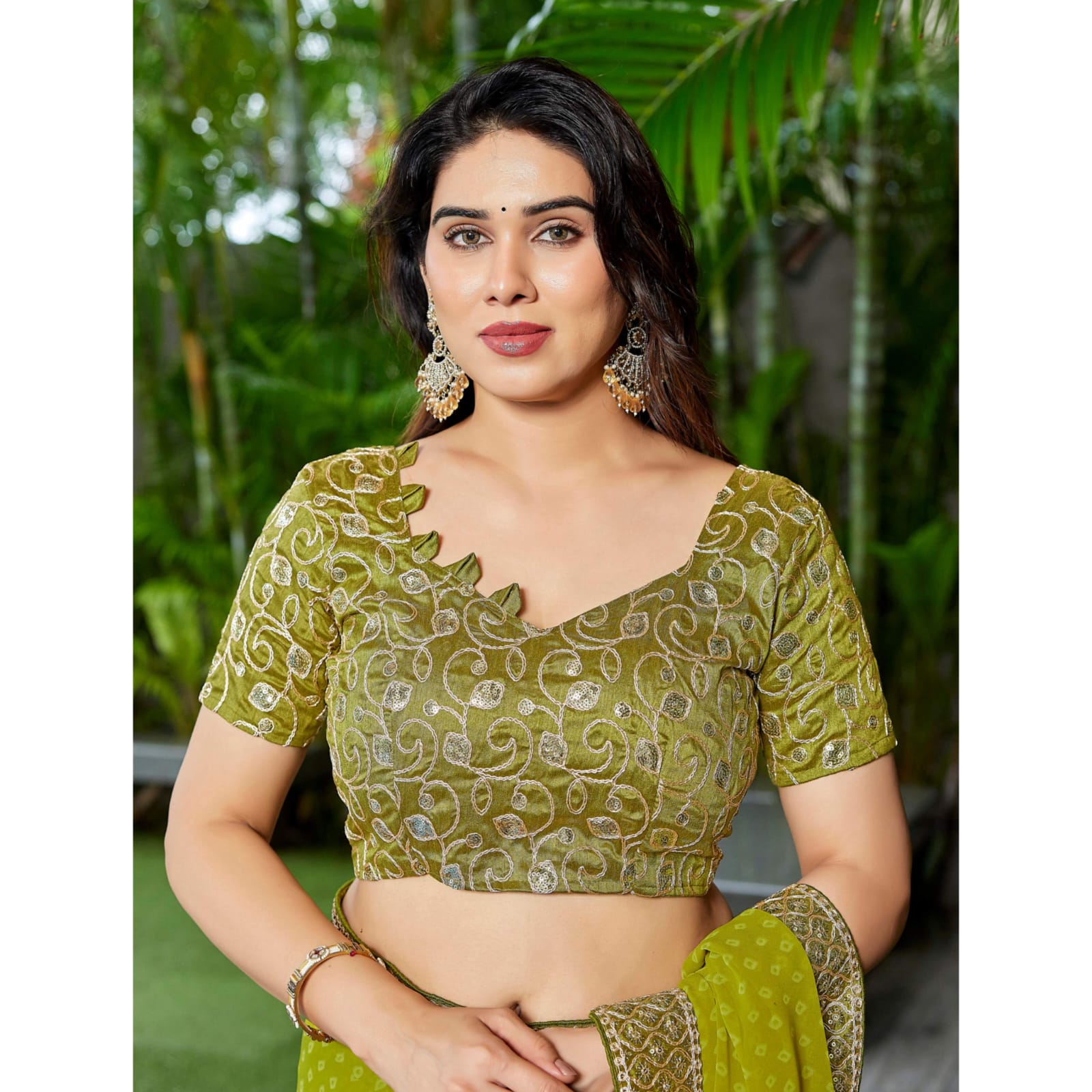 Elegant Teal Green Georgette Saree with Designer Border – Party Wear Traditional Saree for Women