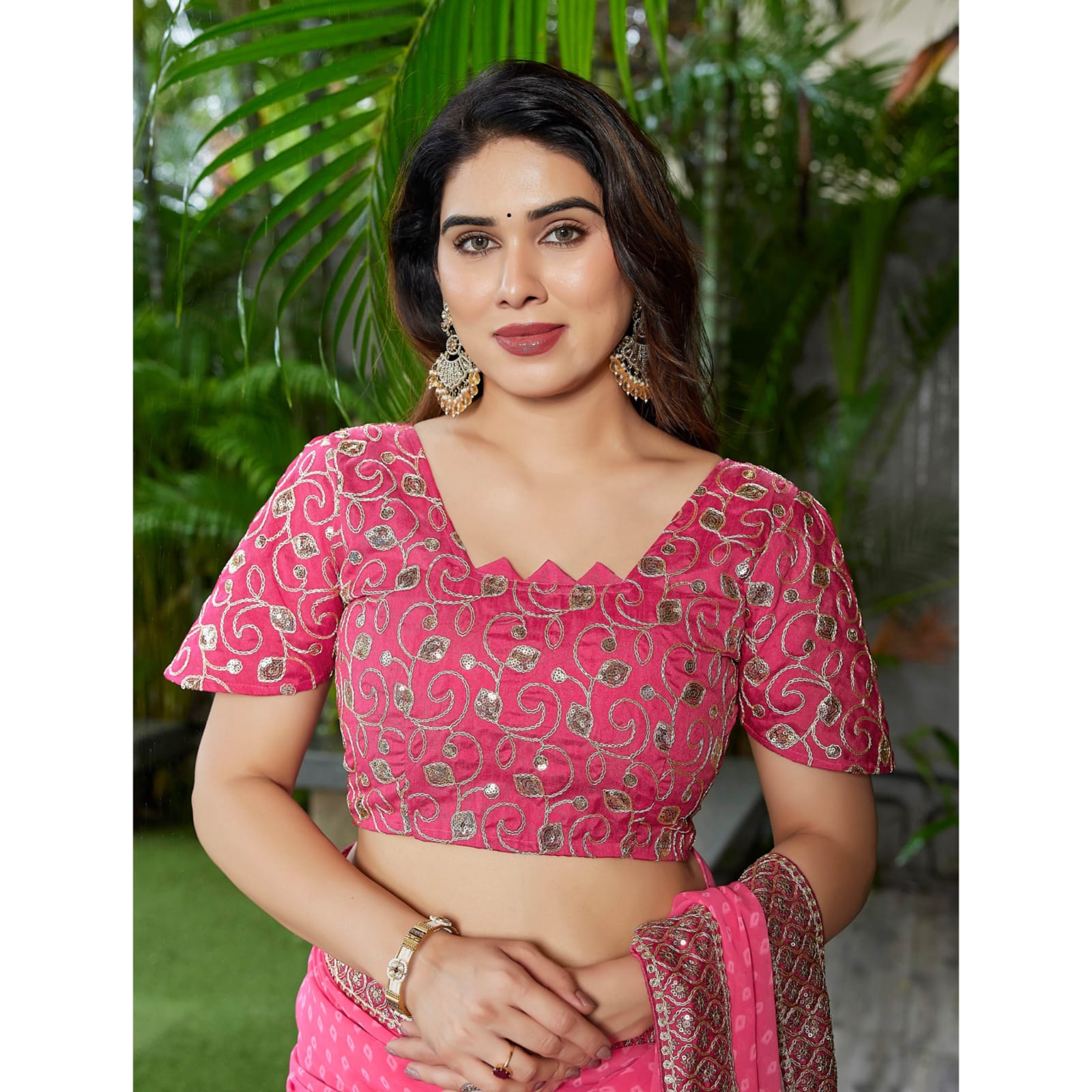 Elegant Teal Green Georgette Saree with Designer Border – Party Wear Traditional Saree for Women