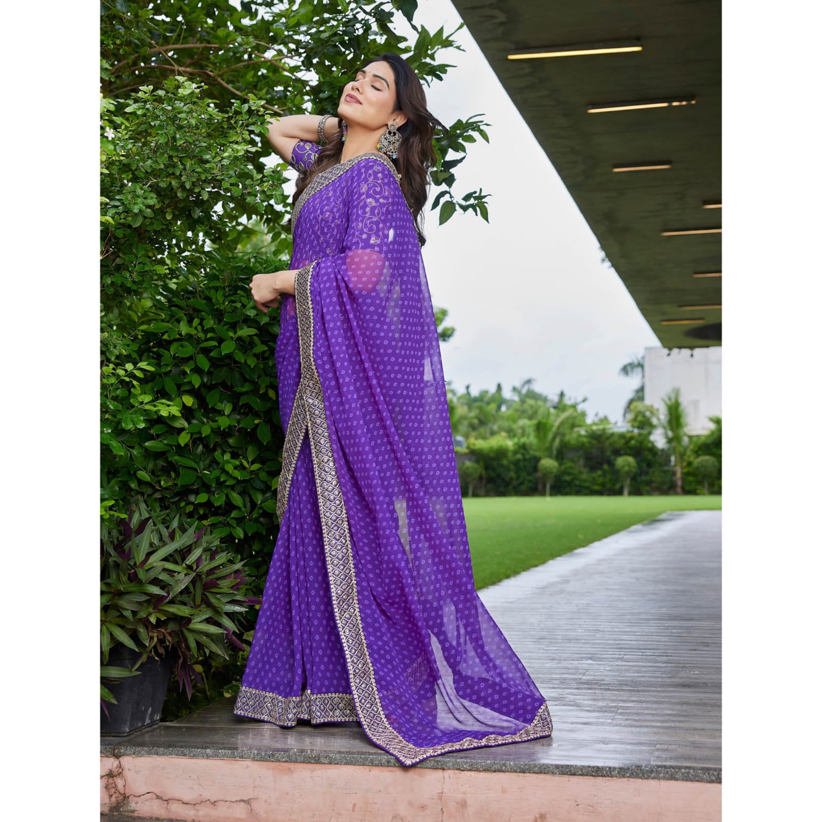 Elegant Teal Green Georgette Saree with Designer Border – Party Wear Traditional Saree for Women