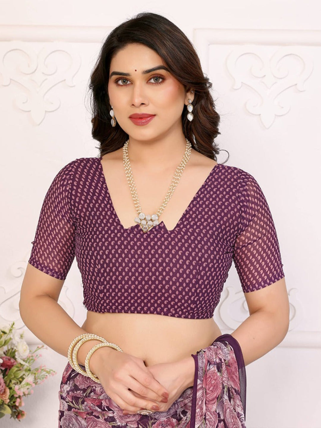 Elegant Black Floral Printed Chiffon Saree with Stylish Border – Party & Festive Wear