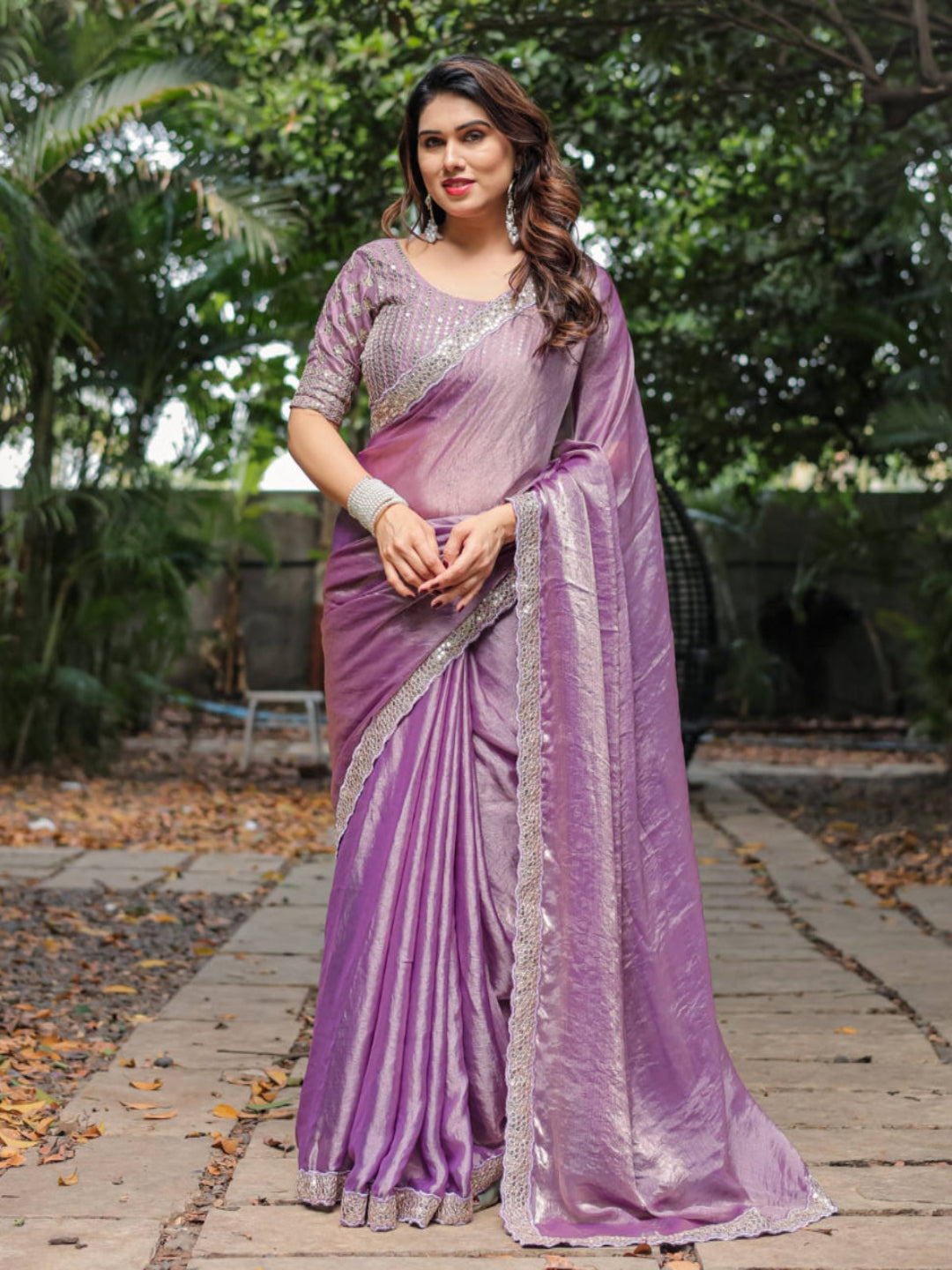 Elegant Steel Grey Saree with Teal Blue Designer Border – Party & Festive Wear