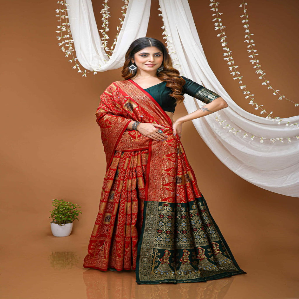 Elegant Royal Blue Banarasi Style Saree with Rich Designer Pallu – Festive & Wedding Wear