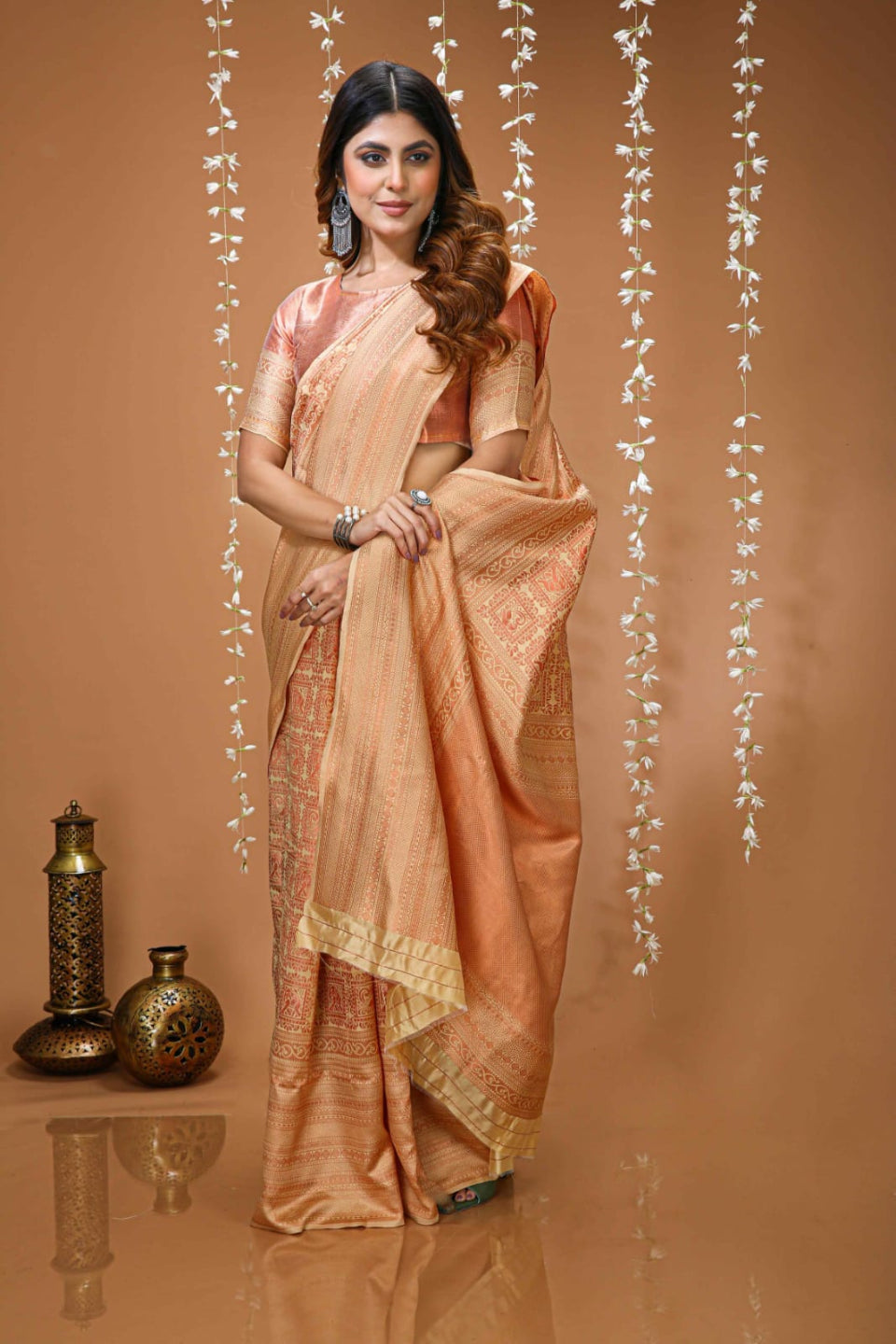 Elegant Rani Pink Banarasi Style Zari Woven Saree with Rich Designer Pallu – Wedding & Festive Wear