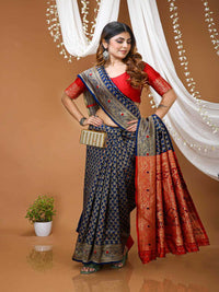 Elegant Mustard Yellow Banarasi Silk Saree with Rich Zari Border