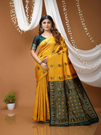 Elegant Red Banarasi Style Zari Woven Saree with Rich Designer Pallu – Wedding & Festive Wear