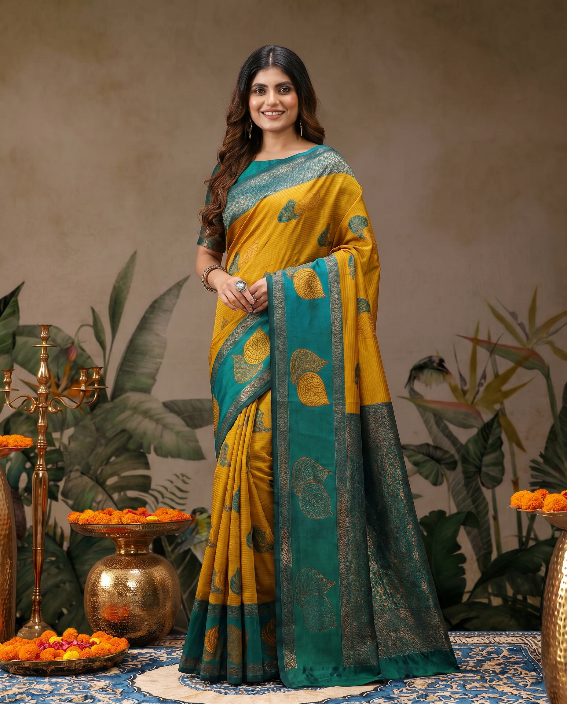 Elegant Beige & Red Zari Woven Saree with Rich Designer Pallu – Festive & Wedding Wear - output 0 - 02 hero