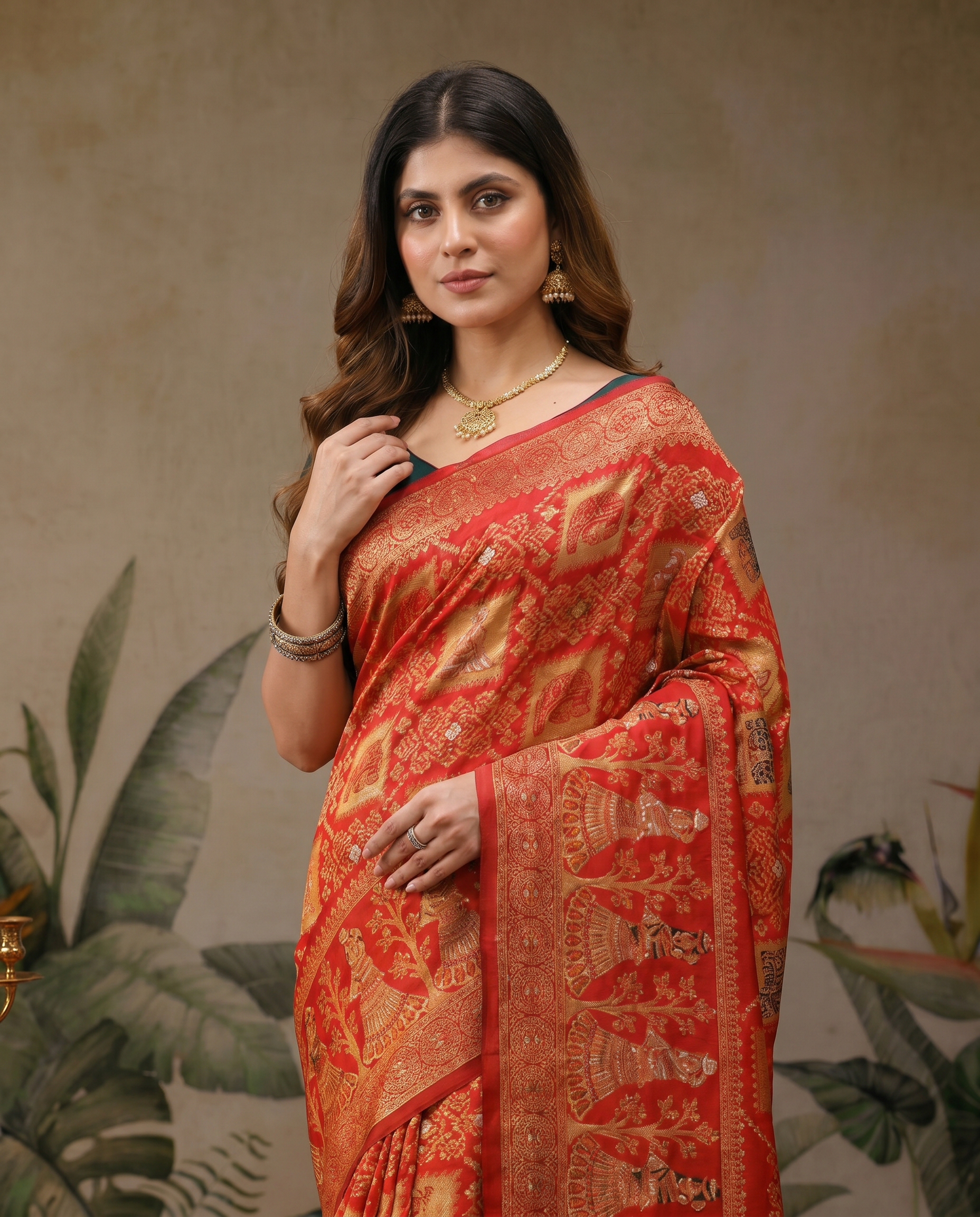 Elegant Royal Blue Banarasi Style Saree with Rich Designer Pallu – Festive & Wedding Wear - output 3 - 04 upper closeup