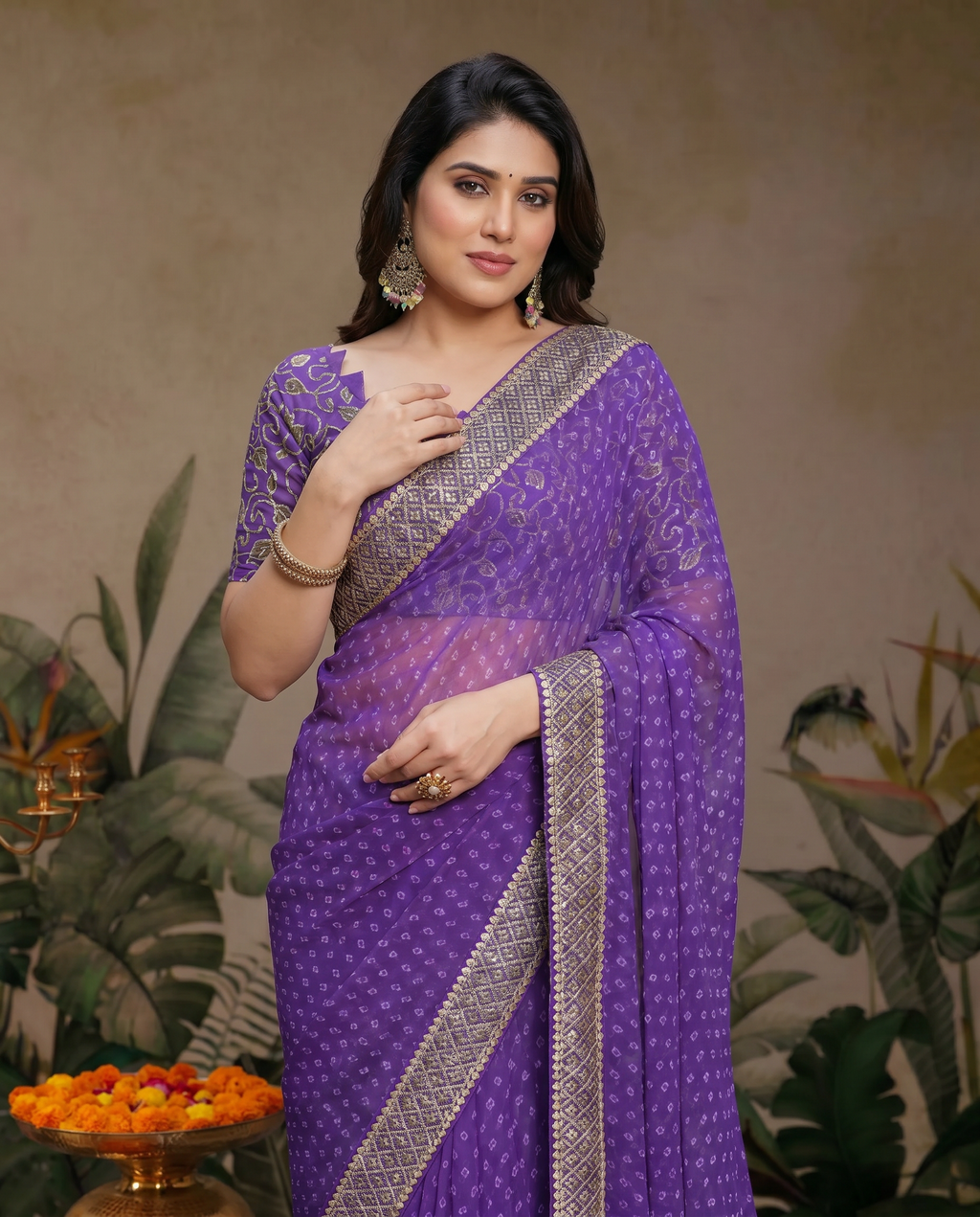Elegant Teal Green Georgette Saree with Designer Border – Party Wear Traditional Saree for Women - output 5 - 04 upper closeup