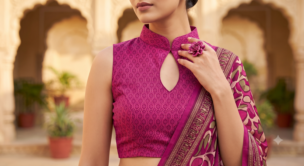 Linen Digital Printed Party Wear Saree - SAR-6018 - image 2