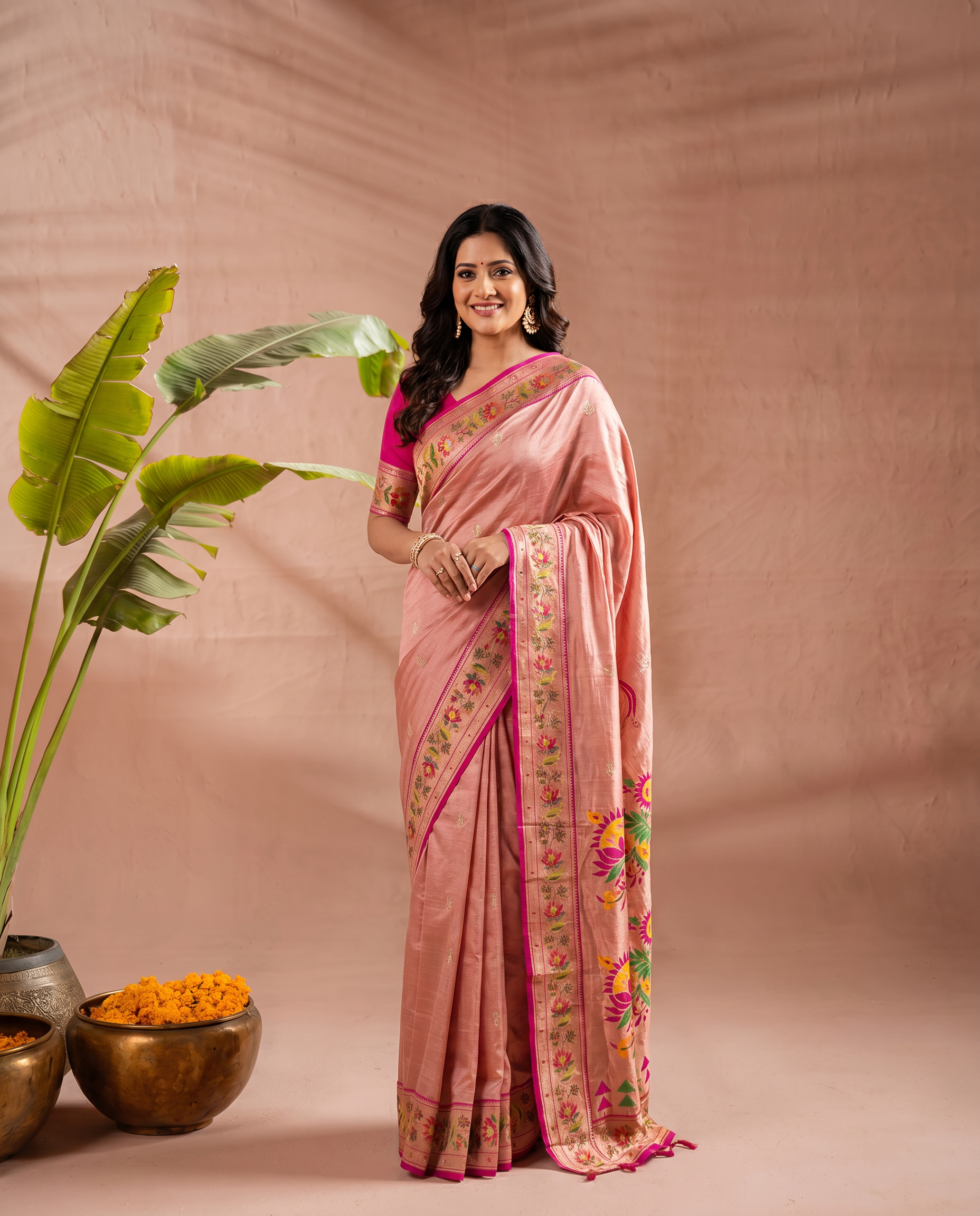Lotus Pure Banarasi Silk Saree - output 2 - 02 hero