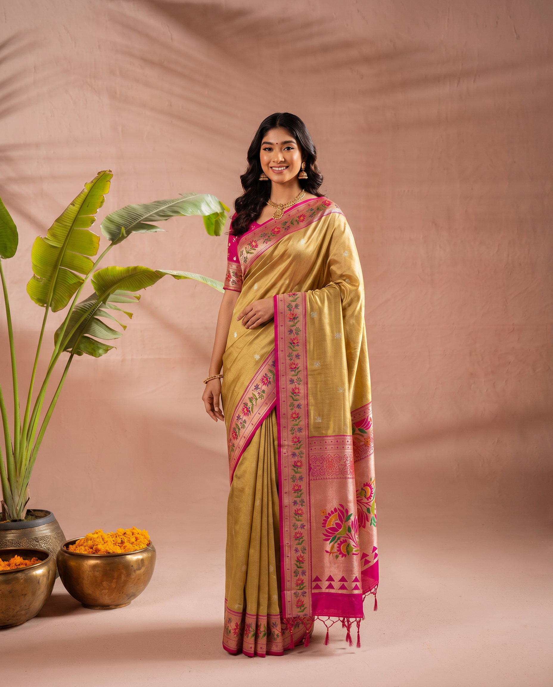 Lotus Pure Banarasi Silk Saree - output 3 - 02 hero