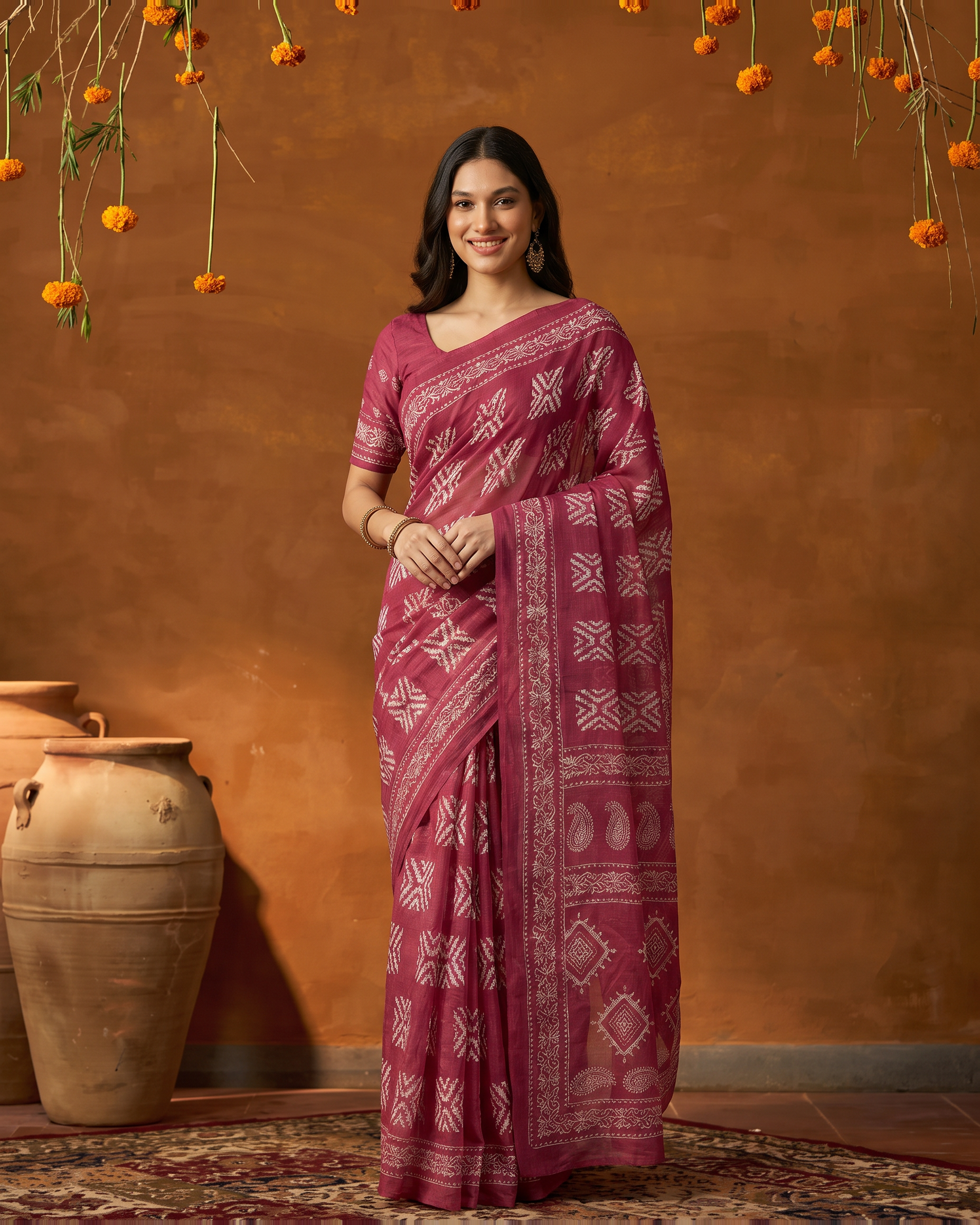 Monochrome Heritage: Highlights the classic black and white color palette. - Bright Pink - hero