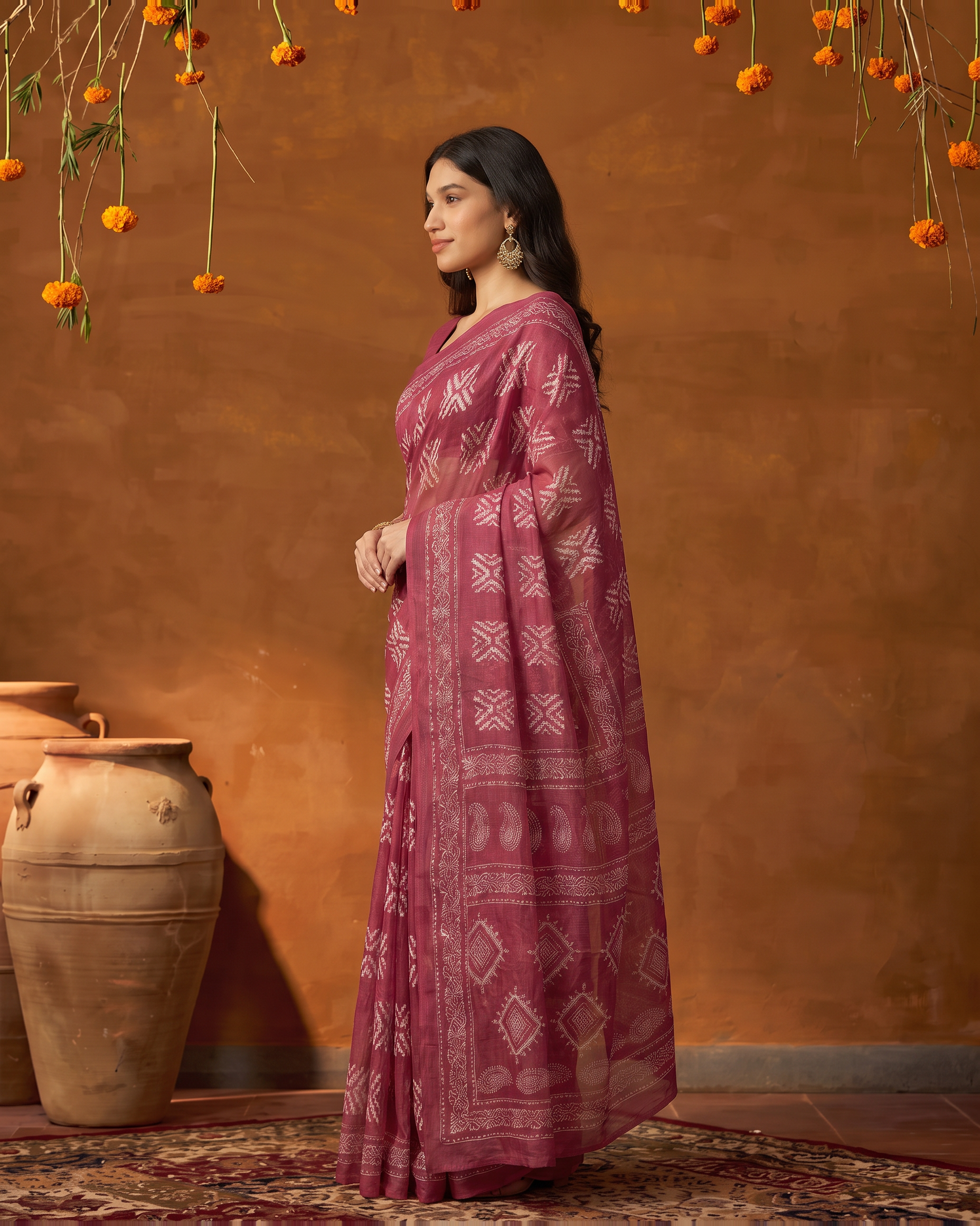 Monochrome Heritage: Highlights the classic black and white color palette. - Bright Pink - side