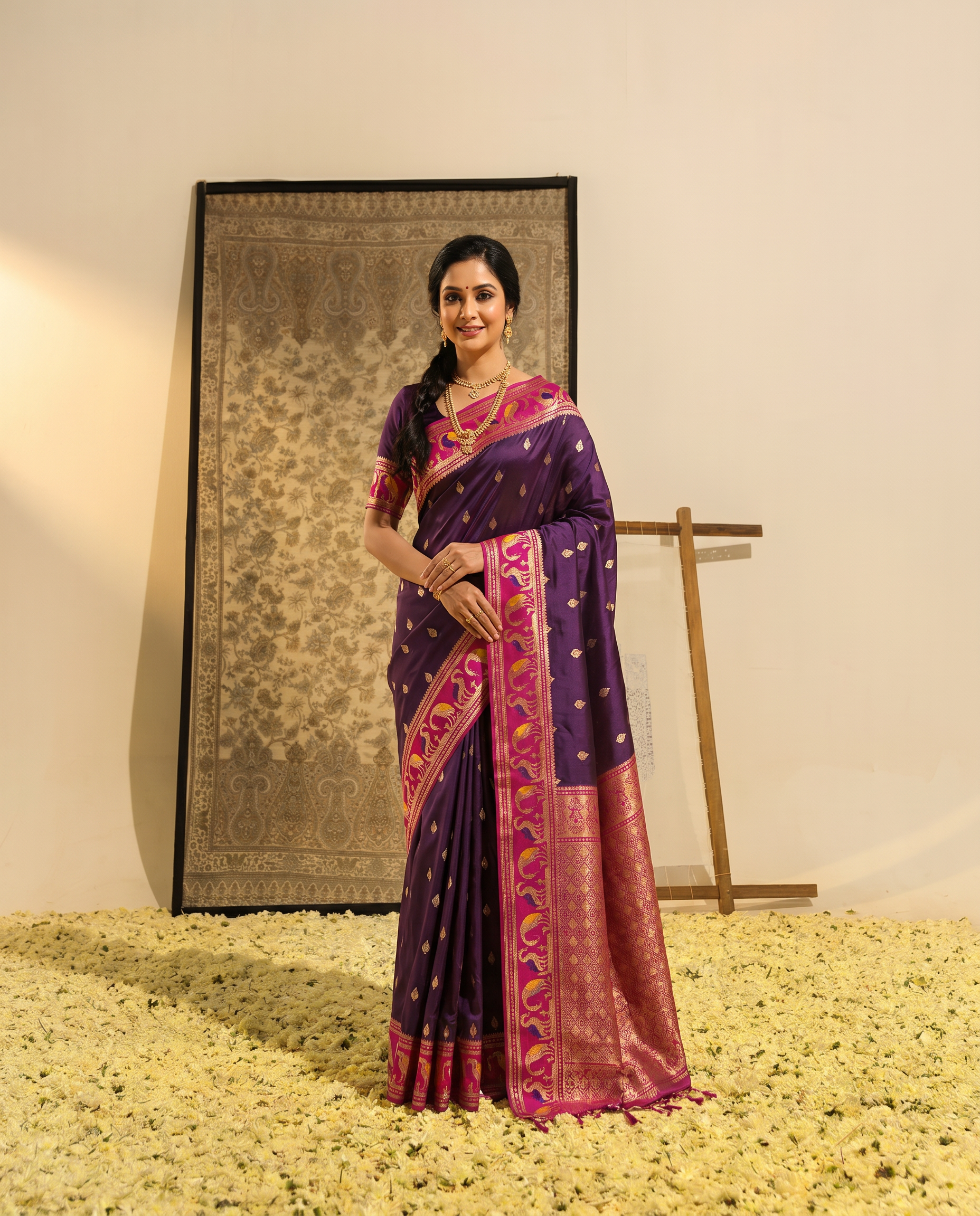 Priyamani Pure Banarasi Silk Saree - output 0 - 02 hero