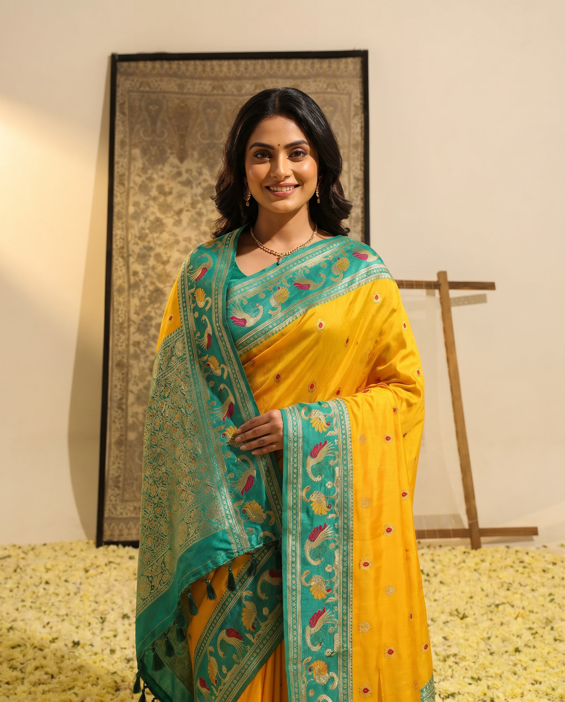 Priyamani Pure Banarasi Silk Saree - output 1 - 02 hero